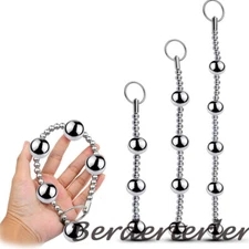 Metal Anal Beads Pull Beads Anal Plug Butt Plug Penetration Anal Dilator Sex Toy