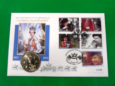 40th Anniversary of the Coronation £5 Coin & Stamps - Thames Hospice