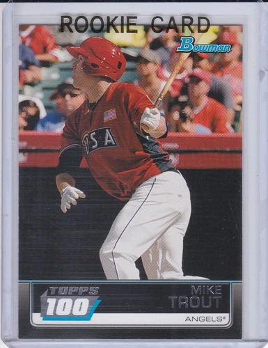MIKE TROUT ROOKIE CARD 2011 Bowman Topps 100 Baseball $$ RC Los Angeles Angels