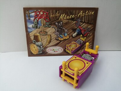Ü-Ei Einzelfigur Träume im Mäuse-Bettchen Serie Heiße Mäuse Action 2004 incl BPZ