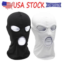 3-Hole Balaclava Face Mask Summer Breathable Motocycle Full Face Mask Men Women