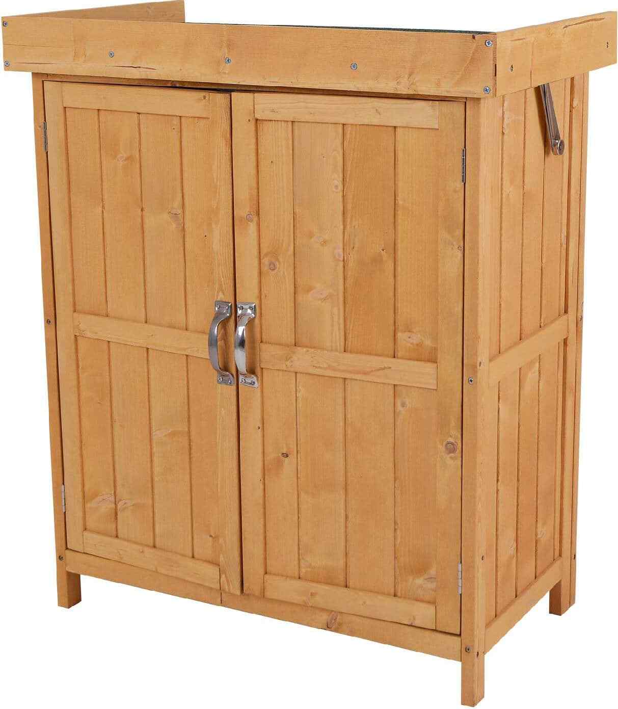 VivaGarden Armadio Esterno Ripostiglio Giardino 2 Ripiani Porta Attrezzi 845D1D