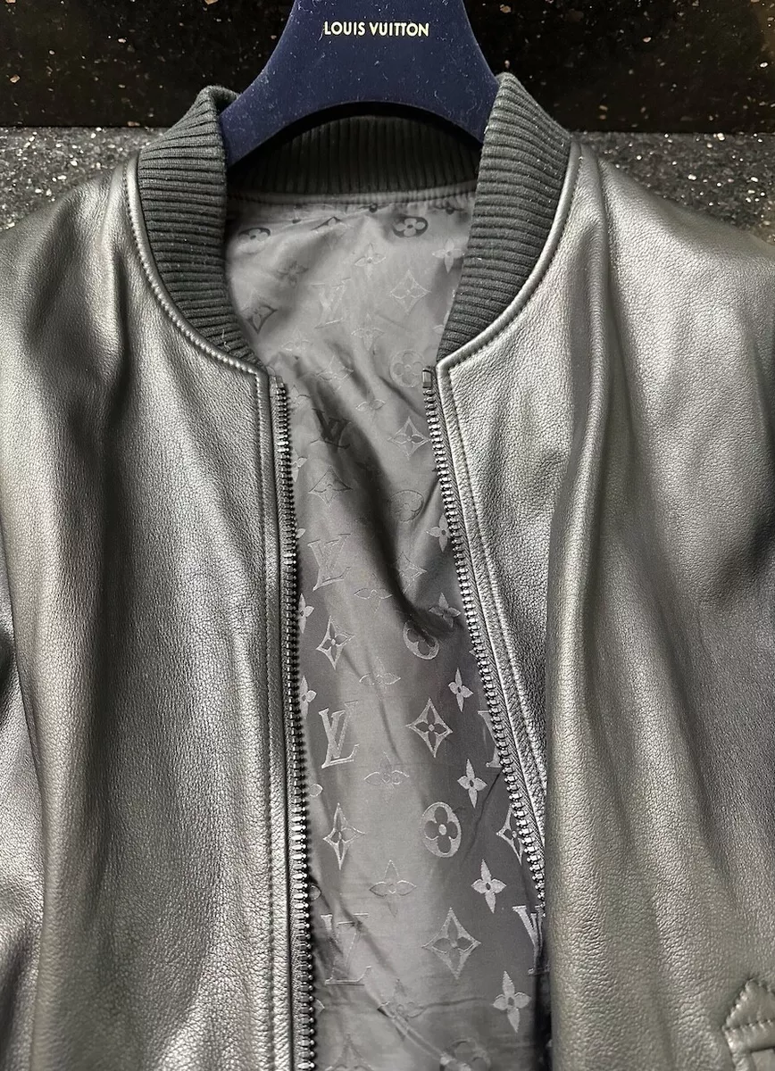 lv leather jacket men