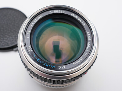 Custom Silver refinished/CLAed! Minolta MC Rokkor-X PG 50mm f/1.4