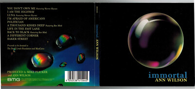 ANN WILSON (Heart) - IMMORTAL - CD neuwertig (WarrenHaynes)