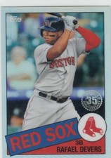 RAFAEL DEVERS TOPPS CHROME 1985 85 SILVER REFRACTOR RED SOX #8 2020 20
