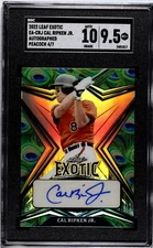 2022 Leaf Exotic Cal Ripken Jr. PEACOCK /7 SGC 9.5 w/10 AUTO (4/7)