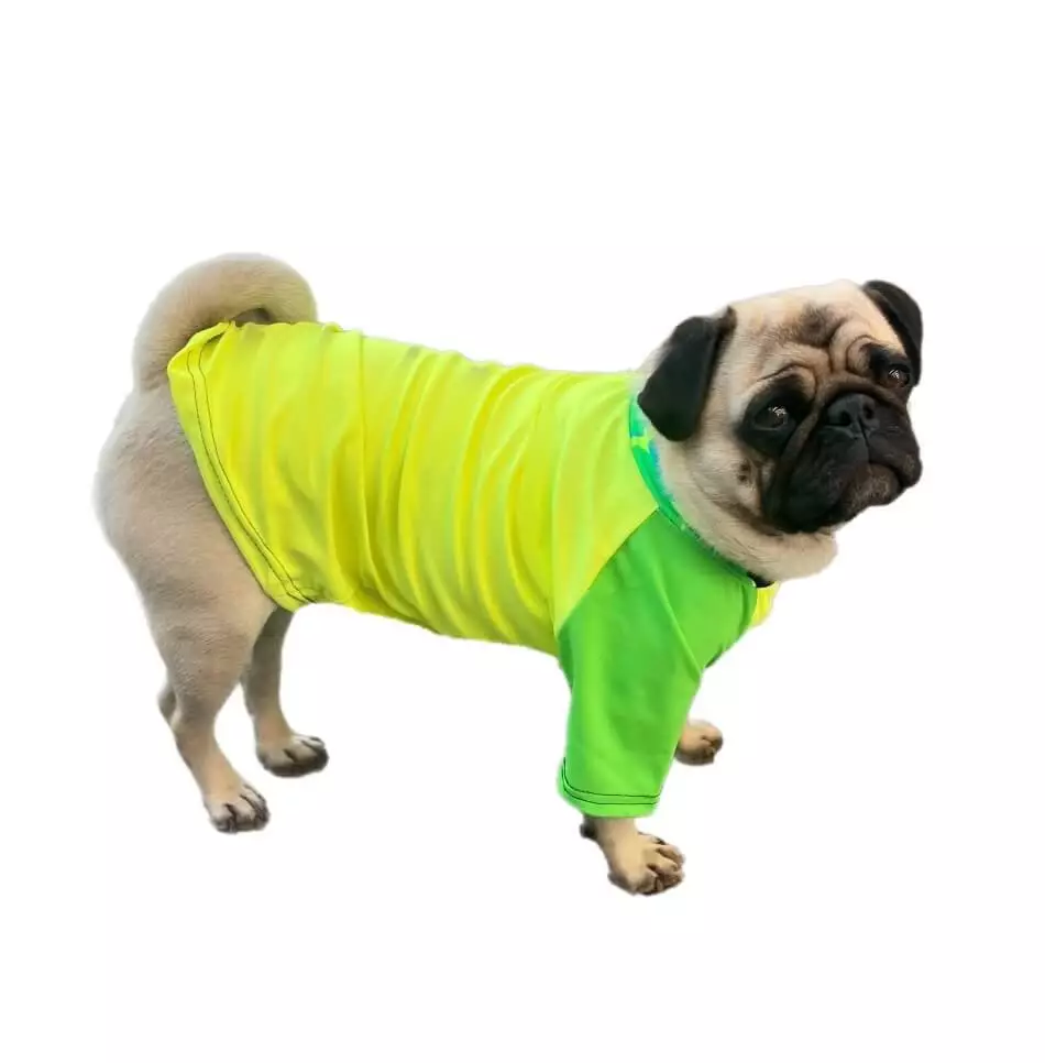 Dog Rash Shirt 50 Sun Protection M L Yellow Australian Made Pug kin Cancer eBay