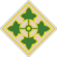 4th Infantry Division vinyl decal for car, truck, window or laptop U.S Army