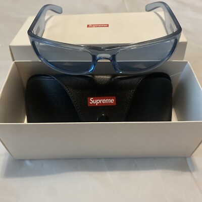 Supreme New York SS18G4 Astro Sunglasses CLEAR BLUE — VERY RARE  