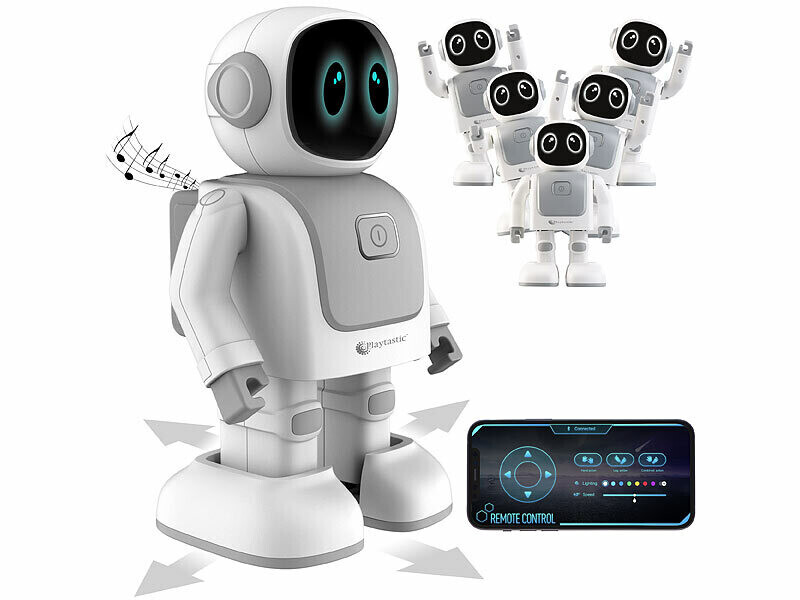 Robot dansant connecté Playtastic avec haut-parleur Bluetooth et animations - 3