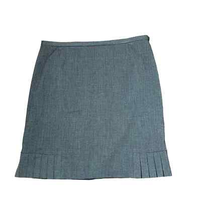 Apt. 9 Skirt Size 10 Misses Black Stretch Womens Lined Side Zip Stretch 36X22.5