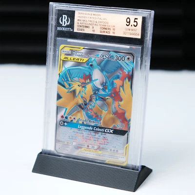 BGS Stand Base Espositore Carte Gradate Card Grading Pokemon Magic YuGiOh Nero
