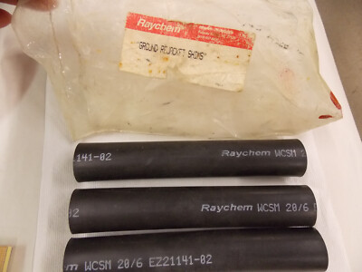 New Pack of 3 Raychem WCSM 20/6 Heat Shrinking Tubing  D3A