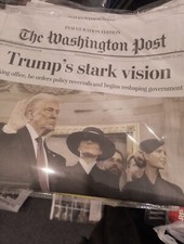 THE WASHINGTON POST January 21 2025 1/21/25 complete Trump Inauguration Edition