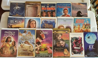 VHS Children/Family Lot of 16 Neverending Story Polar Bear King Ella Enchanted