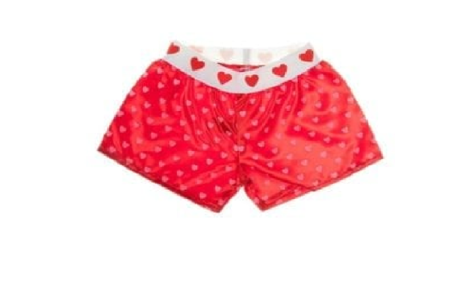 Satin Heart Boxer Shorts Clothes for Stuffed Toys - Fits 14-18 Inch Build-A-Bear