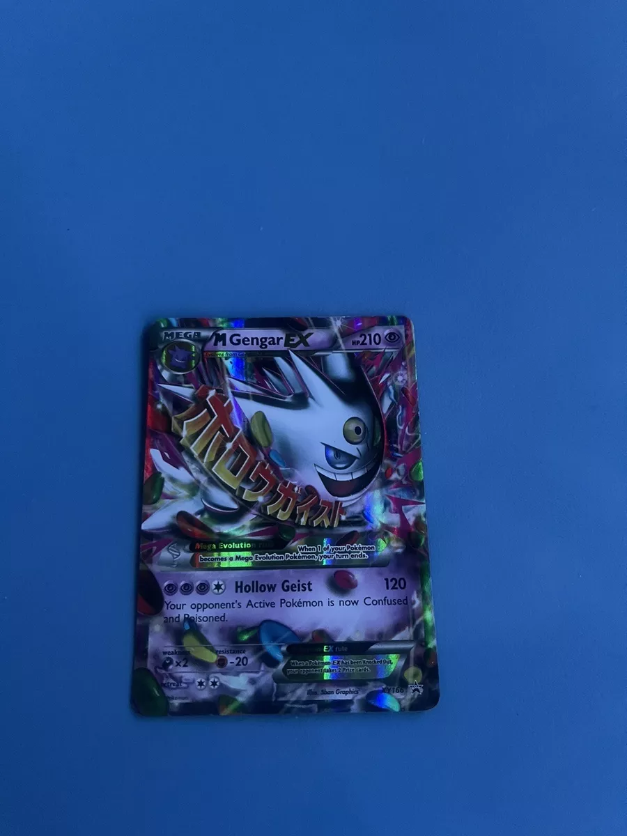 Pokémon TCG Mega Gengar EX Black Star Promos XY166 Shiny Holo Rare