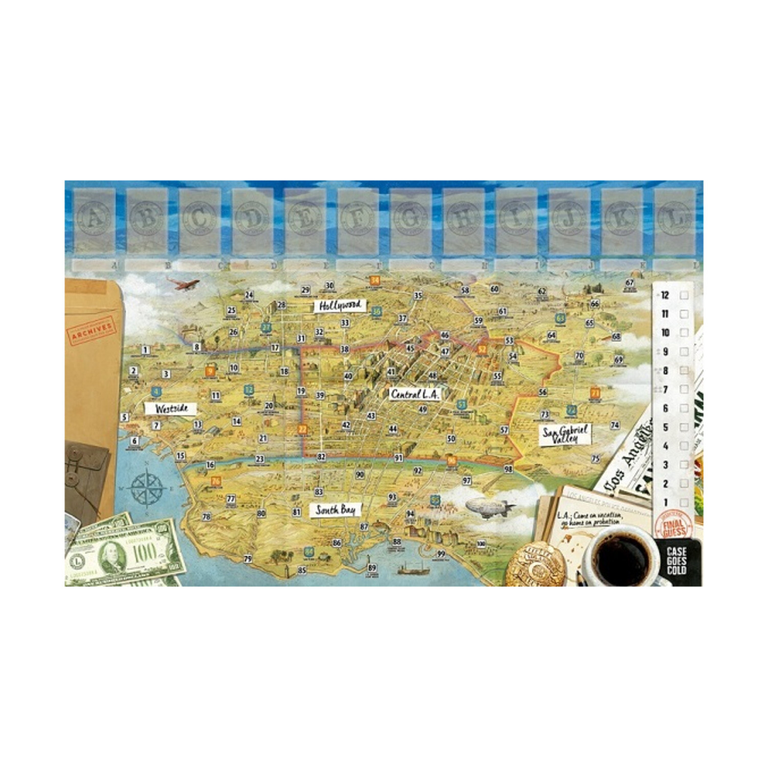 Van Ryder Board Game Detective City of Angels Box EX/NM eBay