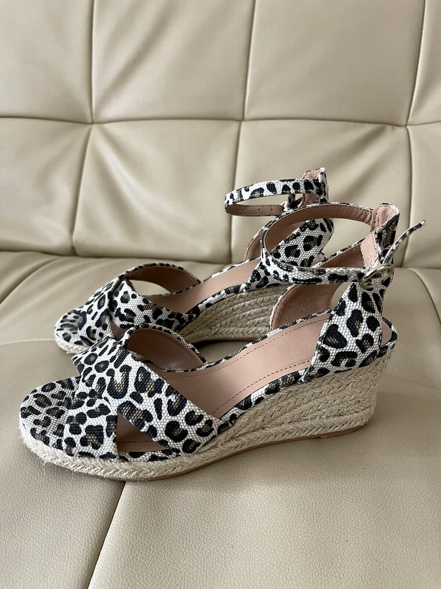 Cheetah wedge sandals shop