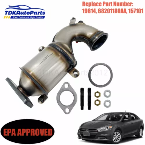 Manifold Front Catalytic Converter For 2013 2014 Dodge Dart Turbo 1.4L 19614 - Picture 1 of 12