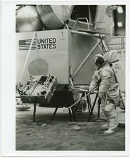 NASA Apollo 17 Astronaut in simulation activity, 1972, NASA, n85