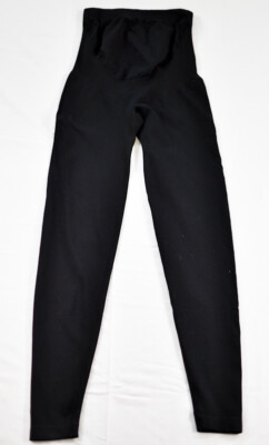 women's Unbranded activewear legging size small black elastic waistband 