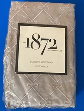 Bloomingdale's 1872 Wisteria Cotton Poly Euro Sham 26x26 in MSRP $145.00 Other @