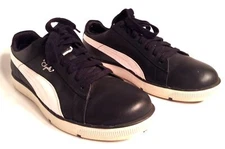 Puma Clyde Men's Golf Shoes Black White Size 9.5 Medium Pre Owned with BOX