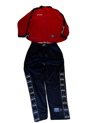 Spalding Basketball Herren Trainingsanzug track suit Knopfhose XL