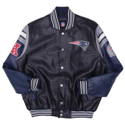【NFL PATRIOTS / ペイトリオッツ】レザージャケット Vintage NFL New England Patriots Leather Jacket Size L | eBay