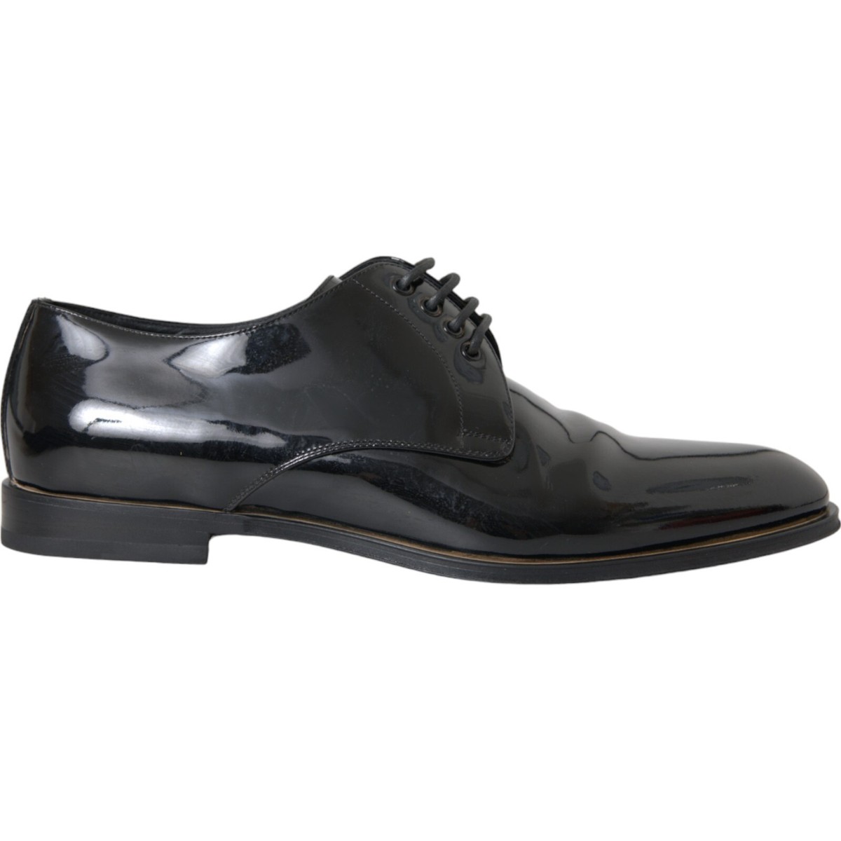DOLCE & GABBANA Shoes Black Patent Leather Derby Formal