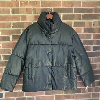 Bagatelle NYC Black Filled Puffer Winter Jacket Women's Size