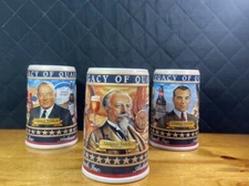 SET OF 3 BUSCH FAMILY SERIES ANHEUSER-BUSCH HEAVY MUGS 2000 - 2003