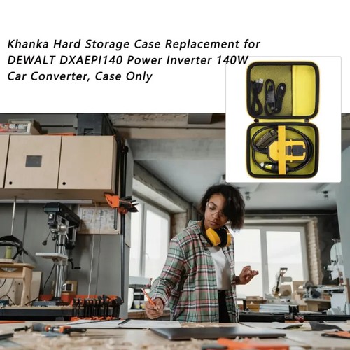 Hard Storage Case for DEWALT DXAEPI 140W Power Inverter Waterproof Travel Bag - Picture 8 of 10