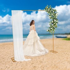 Elegant Gold Wedding Backdrop Stand for Parties and Special Events