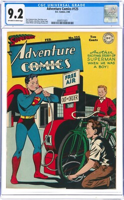 Adventure Comics #125 (DC 1948) [CGC 9.2] NEAR MINT- Only 2 Higher In Census!