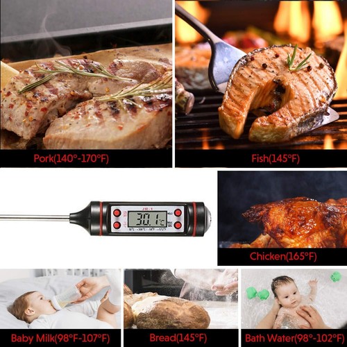 Digital Instant Read Meat Thermometer with Extra Long Probe for Grill, BBQ,Fryig - Picture 6 of 7