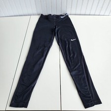 Nike Women's Pro Leggings Dri-Fit High-Rise Crop Athletic Leggings Black Sz S