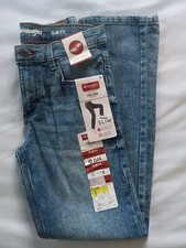 Wrangler Slim Fit Boys Blue Jeans Size 10 Regular Flex Adjust To Fit Waist