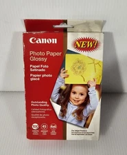 NEW Canon 4x6 Photo Paper Glossy 100 Sheets, For Inkjet Printers, New Sealed