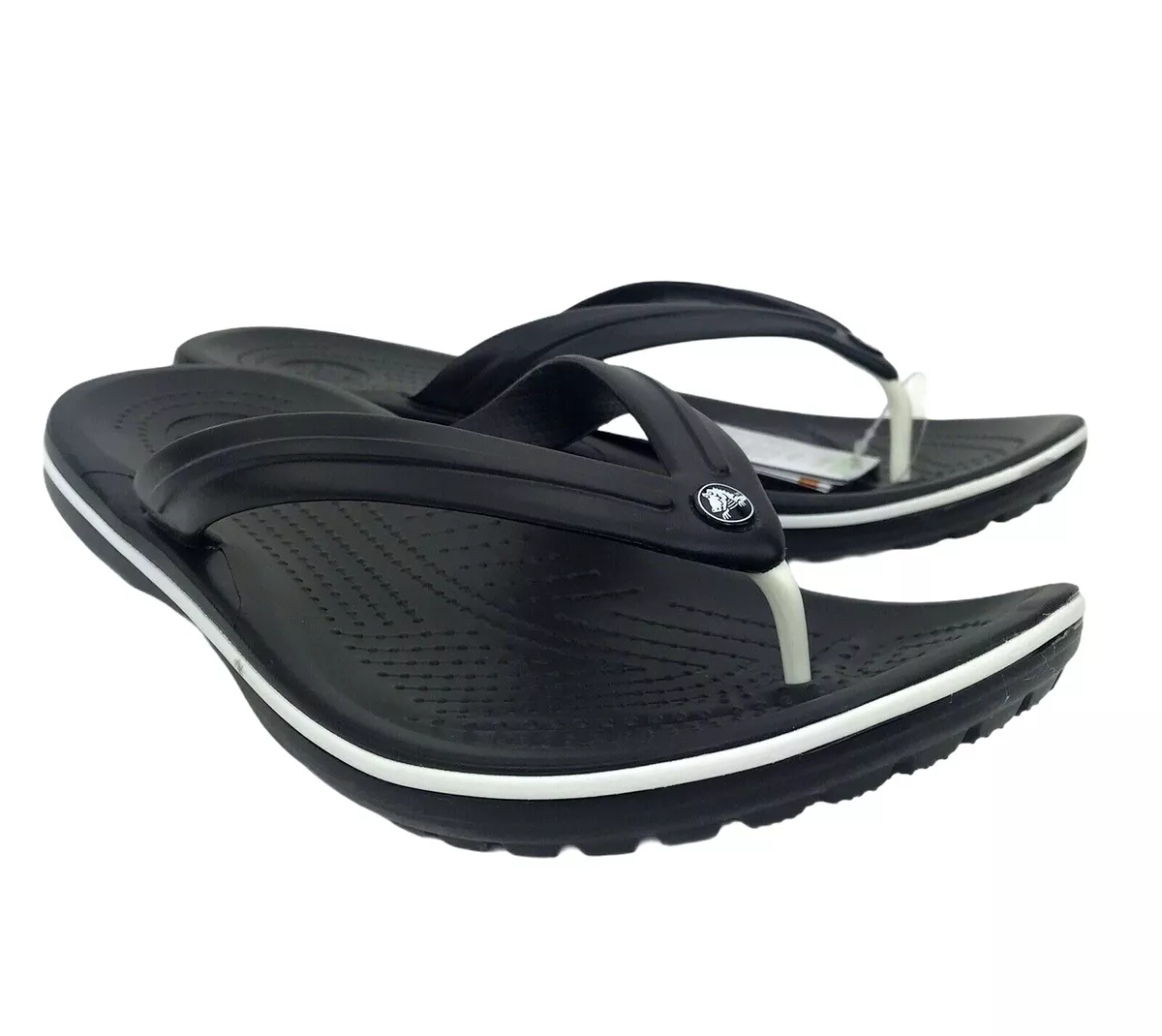 Crocs Crocband Mens Flip Flop Size 11 12 Black Water Friendly Casual Lightweight