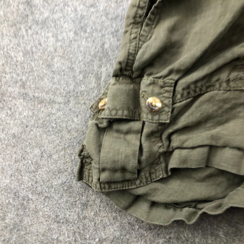 Caslon Shorts Womens Small Green Cargo Pockets Military Surplus Drawstring - Image 4 of 4