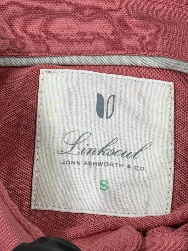 Camisa Polo Linksoul Mujer Pequeña Rosa Coral Manga Larga Golf Algodón de Lujo Foto 2 de 4