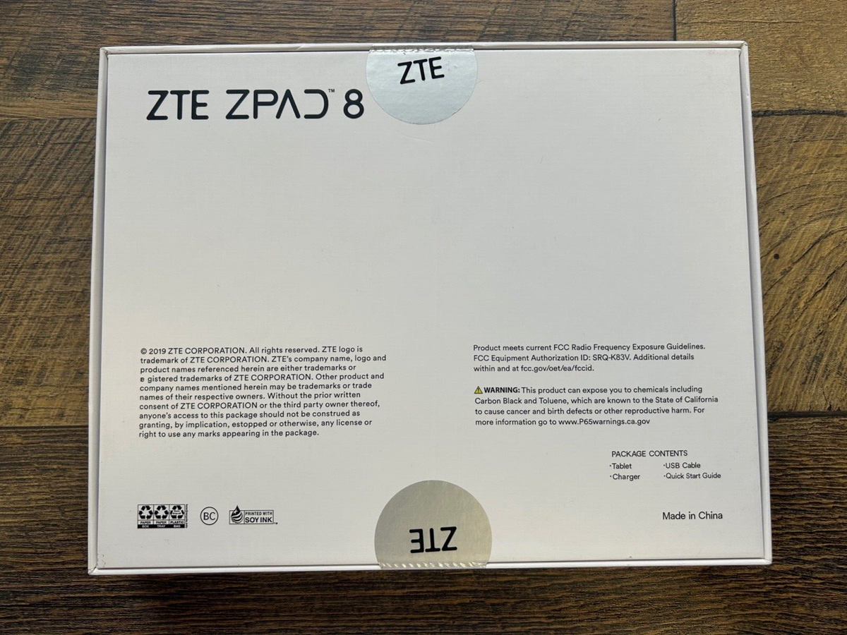 ZTE ZPad 8 K83V 4G LTE + WiFi Android HD Tablet | eBay
