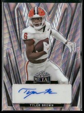 2024 Leaf Metal #BA-TB1 Tyler Brown Autographs Wave Silver #/7