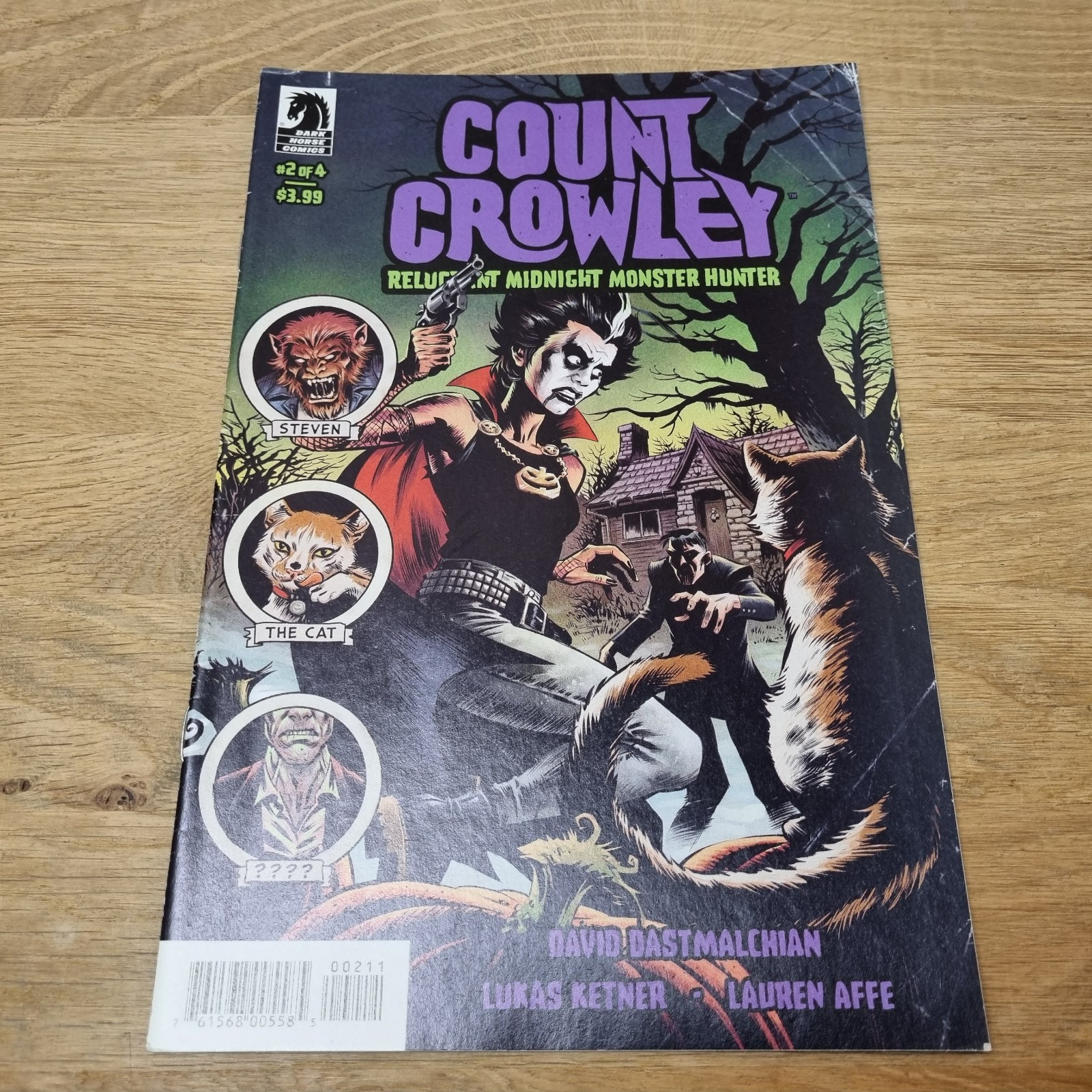 Count Crowley Reluctant Midnight Monster Hunter #2 Dastmalchian Dark Horse Comic