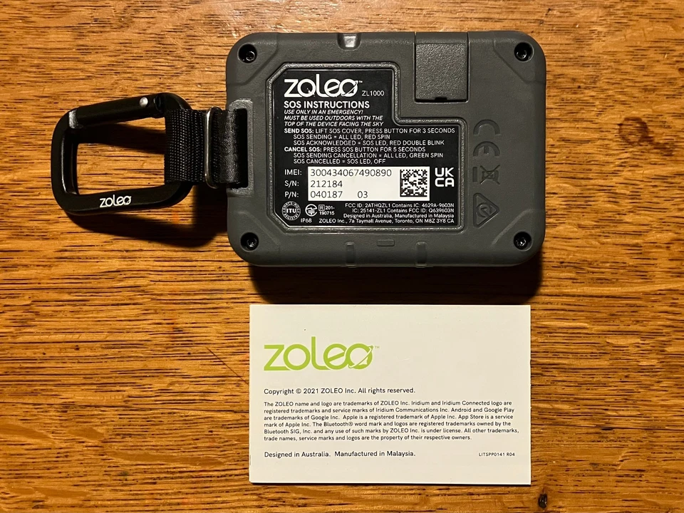 ZOLEO ZL1000 Global Satellite Communicator Iridium GPS SOS no power cord - Image 2 of 4