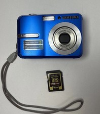 Samsung S Series S860 8.1MP Digital Camera - Blue-working With SD Card