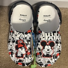 Crocs Mickey And Minnie Classic Clog Women s Size 8 Mouse Sandals Disney New